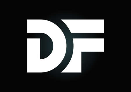 Initial DF Letter Logo With Creative Modern Business Typography Vector Template. Creative Abstract  Monogram Letter DFのイラスト素材