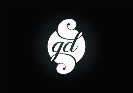 Initial GD Letter Logo With Creative Modern Business Typography Vector Template. Creative Abstract  Monogram Letter GDのイラスト素材