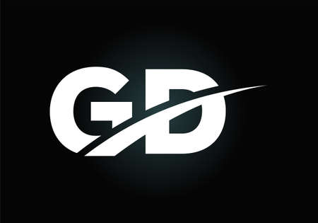 Initial GD Letter Logo With Creative Modern Business Typography Vector Template. Creative Abstract  Monogram Letter GDのイラスト素材