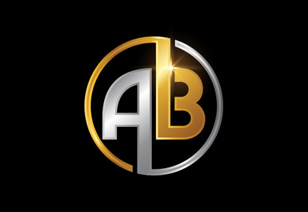 Initial Monogram Letter A B Logo Design Vector Template. Graphic Alphabet Symbol For Corporate Business Identityのイラスト素材