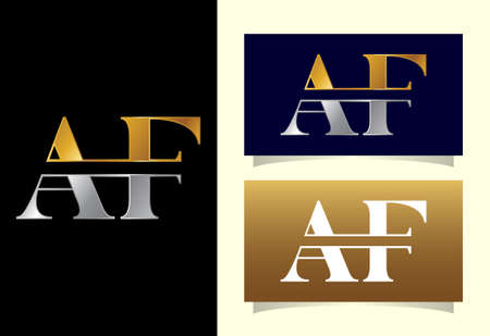 Initial Letter A F Logo Design Vector. Graphic Alphabet Symbol For Corporate Business Identityのイラスト素材