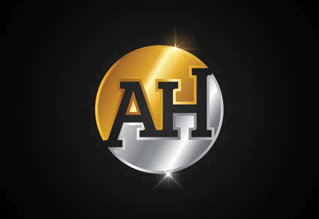 Initial Letter A H Logo Design Vector. Graphic Alphabet Symbol For Corporate Business Identityのイラスト素材