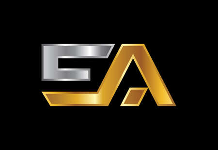 Initial Letter E A Logo Design Vector. Graphic Alphabet Symbol For Corporate Business Identityのイラスト素材