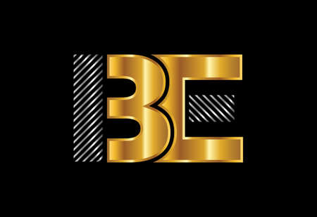 Initial Letter B E Logo Design Vector. Graphic Alphabet Symbol For Corporate Business Identityのイラスト素材
