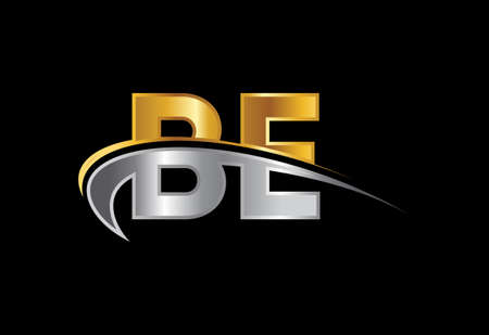 Initial Letter B E Logo Design Vector. Graphic Alphabet Symbol For Corporate Business Identityのイラスト素材