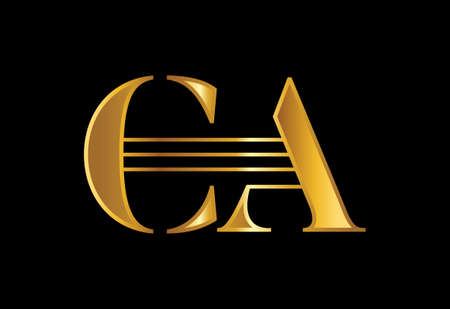 Initial Letter C A Logo Design Vector. Graphic Alphabet Symbol For Corporate Business Identityのイラスト素材
