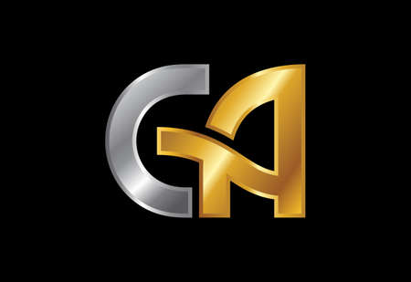 Initial Letter C A Logo Design Vector. Graphic Alphabet Symbol For Corporate Business Identityのイラスト素材