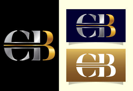 Initial Monogram Letter C B Logo Design. Graphic Alphabet Symbol For Corporate Business Identityのイラスト素材