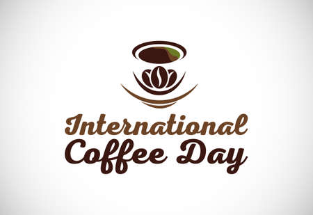 International coffee day vector illustration. Suitable for greeting cards, posters, and bannerのイラスト素材