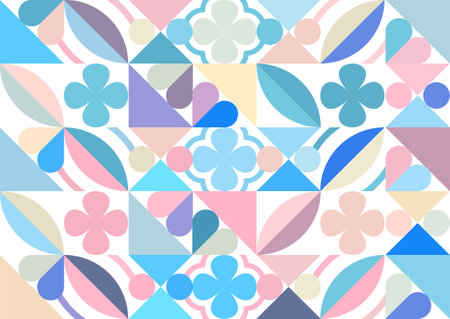 Abstract geometric colorful vector background for poster, web, landing page, cover, ad, greeting card, promotion.のイラスト素材