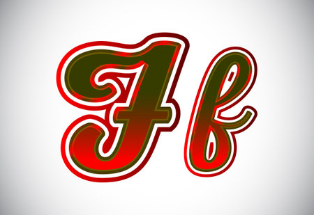 English Upper And Lower Case Letter F. Graphic Alphabet Symbol For Corporate Business Identityのイラスト素材