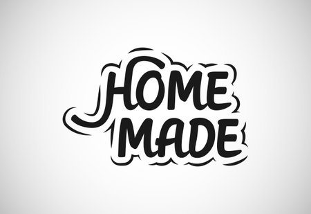 Homemade Product Label vector illustration. Element design for corporate identityのイラスト素材