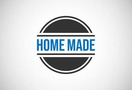 Homemade Product Label vector illustration. Element design for corporate identityのイラスト素材
