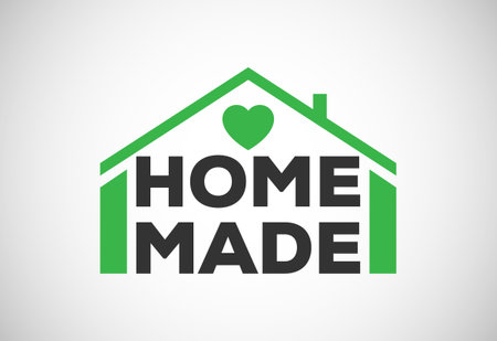 Homemade Product Label vector illustration. Element design for corporate identityのイラスト素材