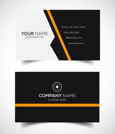 Creative and modern corporate business card templateのイラスト素材