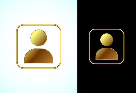 User profile icon design illustration, User profile avatarのイラスト素材