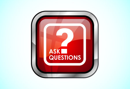 Ask questions button, Suitable for mobile app, and website UI design