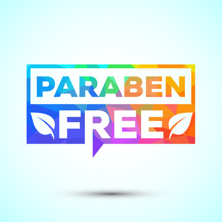 Paraben free icon design illustration, suitable for product labelのイラスト素材