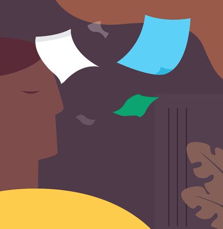 illustration vector graphic of lifestyle planning poster templateのイラスト素材