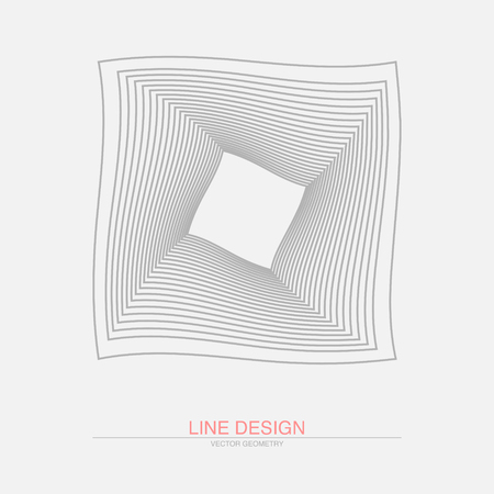 Minimalistic geometric cover design. Stylized square isolated on light background.のイラスト素材
