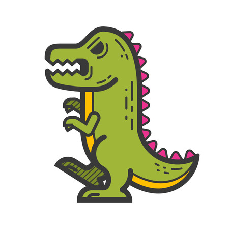 Graphic dinosaur vector illustrationのイラスト素材