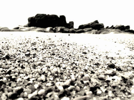 Beautiful landscape on the beachの写真素材
