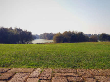 Beautiful landscape of an outdoor parkの写真素材