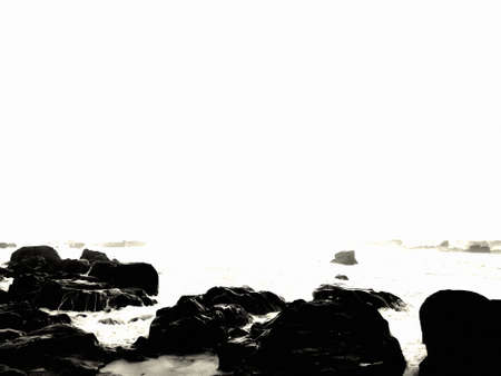 Beach on the Portuguese coastの写真素材