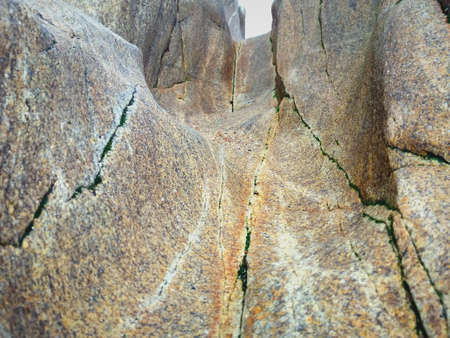 Beach cliffs seen and a low perspectiveの写真素材