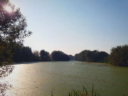 Beautiful landscape of an outdoor parkの写真素材