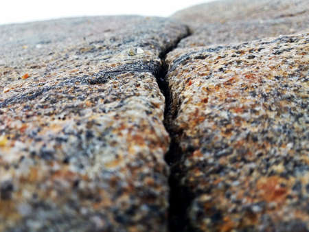 A crack in rockの写真素材