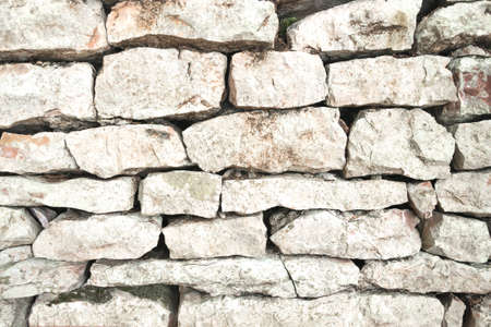 Old Brick Wall beige color. Ancient light brick.の写真素材