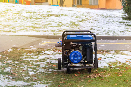 Portable gasoline or diesel generator to provide electricity in city. Problem with electricity....