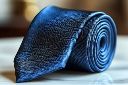 Luxury Silk tie light blue color in a white background. Attract luxury buyers.の素材