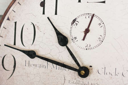 Old Vintage Clock Showing Concept of Time Close Up