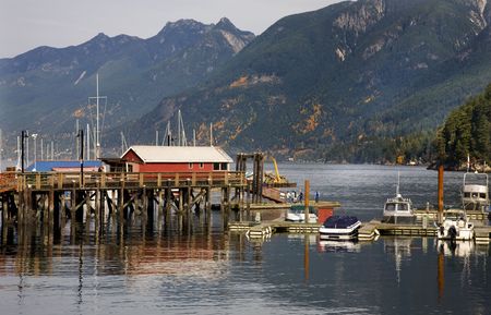 Horseshoe Bay Pier Reflectioins Vancouver British Columbia Canada

No recognizable human face.の写真素材