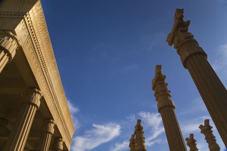 Daroush Vineyard Napa Vineyards California  Owner of Daroush is from Iran and winery is designed like Persopolis in Ancient Persiaの写真素材