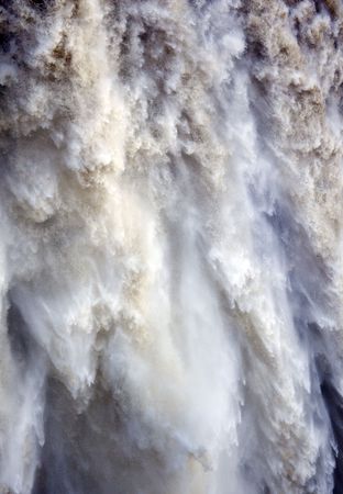 Blue Brown Curtain Snoqualme Falls Abstract Washington State Pacific Northwest Gushing Waterfall Not...