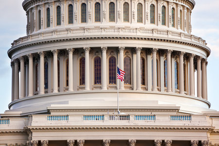 US Capitol Dome Houses of Congress Washington DCのeditorial素材