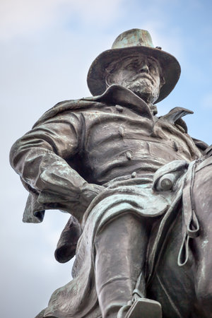 Ulysses US Grant Statue Civil War Memorial Capitol Hill Washington DC   Created by Henry Shrady and dedicated in 1922   Grant is riding Cincinnati, his famous horse   のeditorial素材