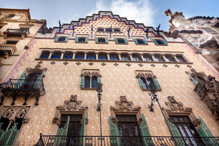 Casa Mila Antoni Gaudi House Museum Barcelona Catalonia Spain   Built between 1906-19104のeditorial素材