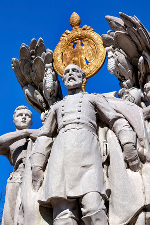 George Gordon Memorial Civil War Statue Pennsylvania Ave Washington DC Public Artwork のeditorial素材