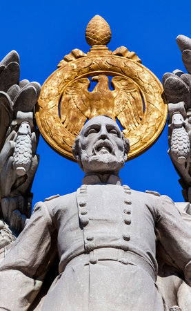 George Gordon Memorial Civil War Statue Pennsylvania Ave Washington DC Public Artwork のeditorial素材