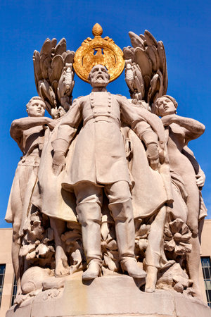 George Gordon Memorial Civil War Statue Pennsylvania Ave Washington DC Public Artwork のeditorial素材