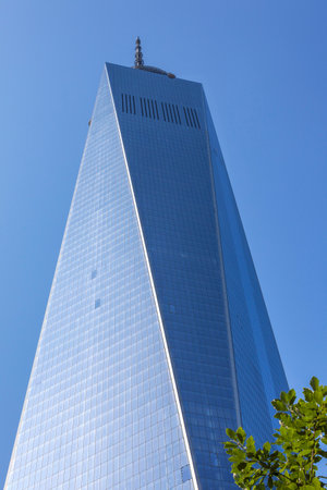 New World Trade Center Glass Building Skyscraper Skyline Reflection New York City NY