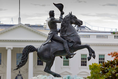 Andrew Jackson Statue Canons Presidentのeditorial素材