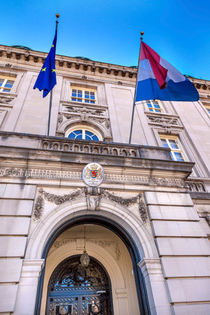 Luxembourg Embassy Embassy Row Massachusetts Avenue Washington DCのeditorial素材