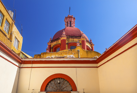 Basilica Templo De Belen Temple of Belen Parroquia de Immaculada  Corzaon de Maria Guanajuato Mexico.  Built in the 1700s finished 1775.の写真素材