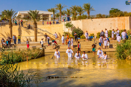 Qasr All-Yahud Israel Baptims Jordan RiverNear Bethany Betharaba Where John baptized Jesus.  Picture...