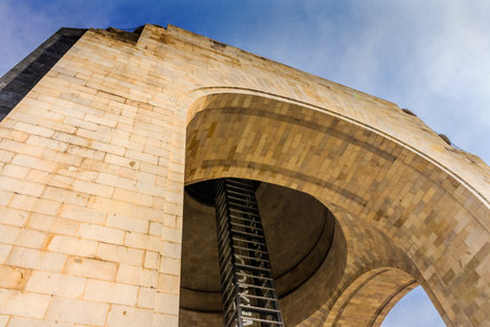 1910 Revolution Monument Mexico City Mexico. Built in 1932 with the remains of many Revolutionary heroesのeditorial素材